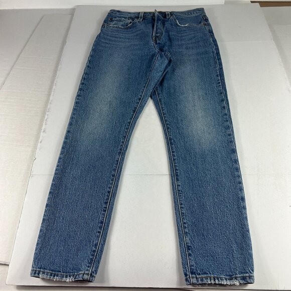 Levi's Jeans Women's 29x27* 501 Skinny Ankle High Rise Blue Stretch Denim Tag 27 - Picture 1 of 16